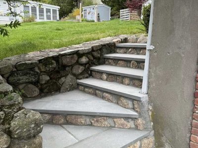 Bluestone Stair Installation