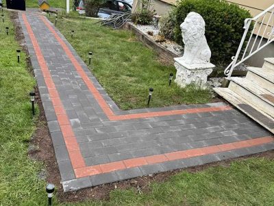 Residential Brick Paver Walkway